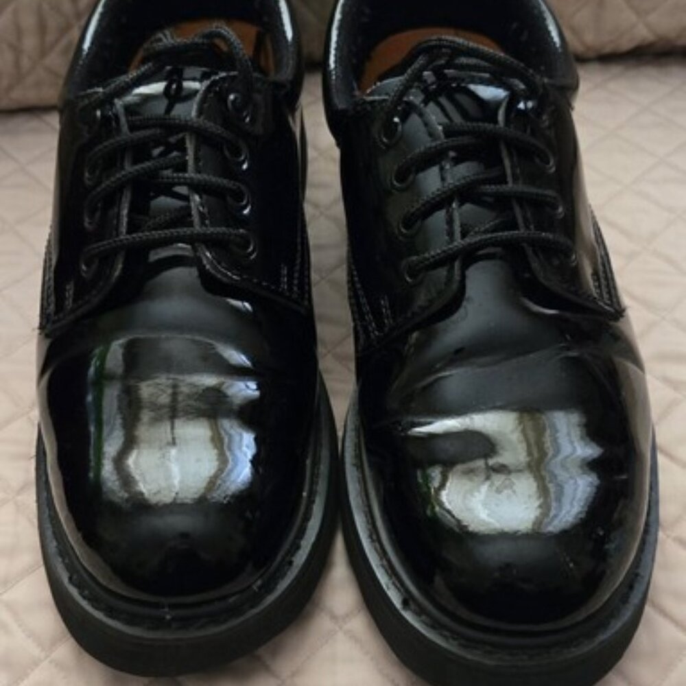 Men's Rhino Black Oil Restant black work shoes size 9
